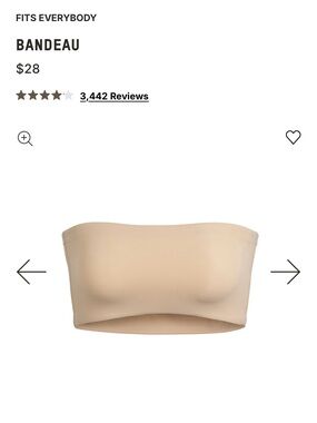 Skims- Seamless Strapless Bandeau in Nude (New with tags)